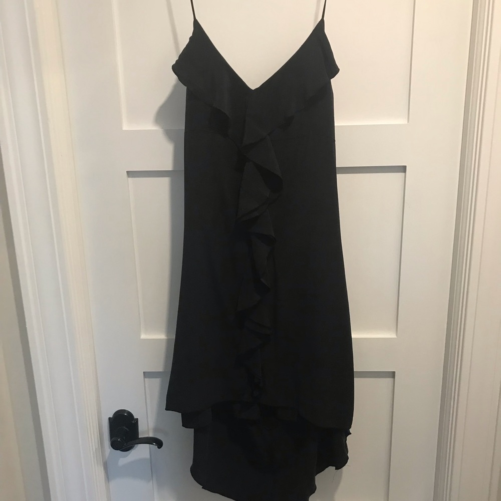 Linq Black Lightweight Sun Dress 100% Silk